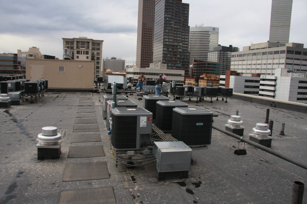 air handling system roof damage hail